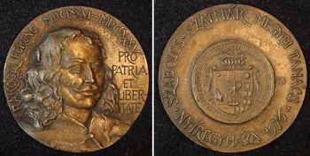 Rákóczi Ferenc emlékérem Nyíregyháza 1976