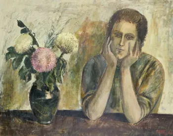 Nő virággal, 1963.