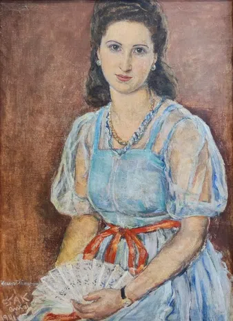 Női potré (A festő lánya), 1941