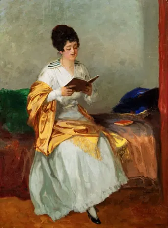Olvasó nő, 1917
