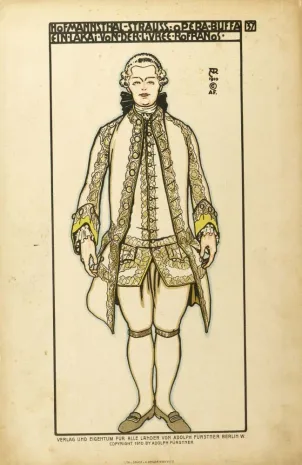 Richard Strauss rózsalovag jelmezterve, 1910