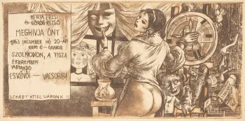 Erotikus esküvői meghívó, Szolnok 1963.