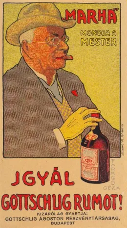 Gottschlig Rum (számolócédula)